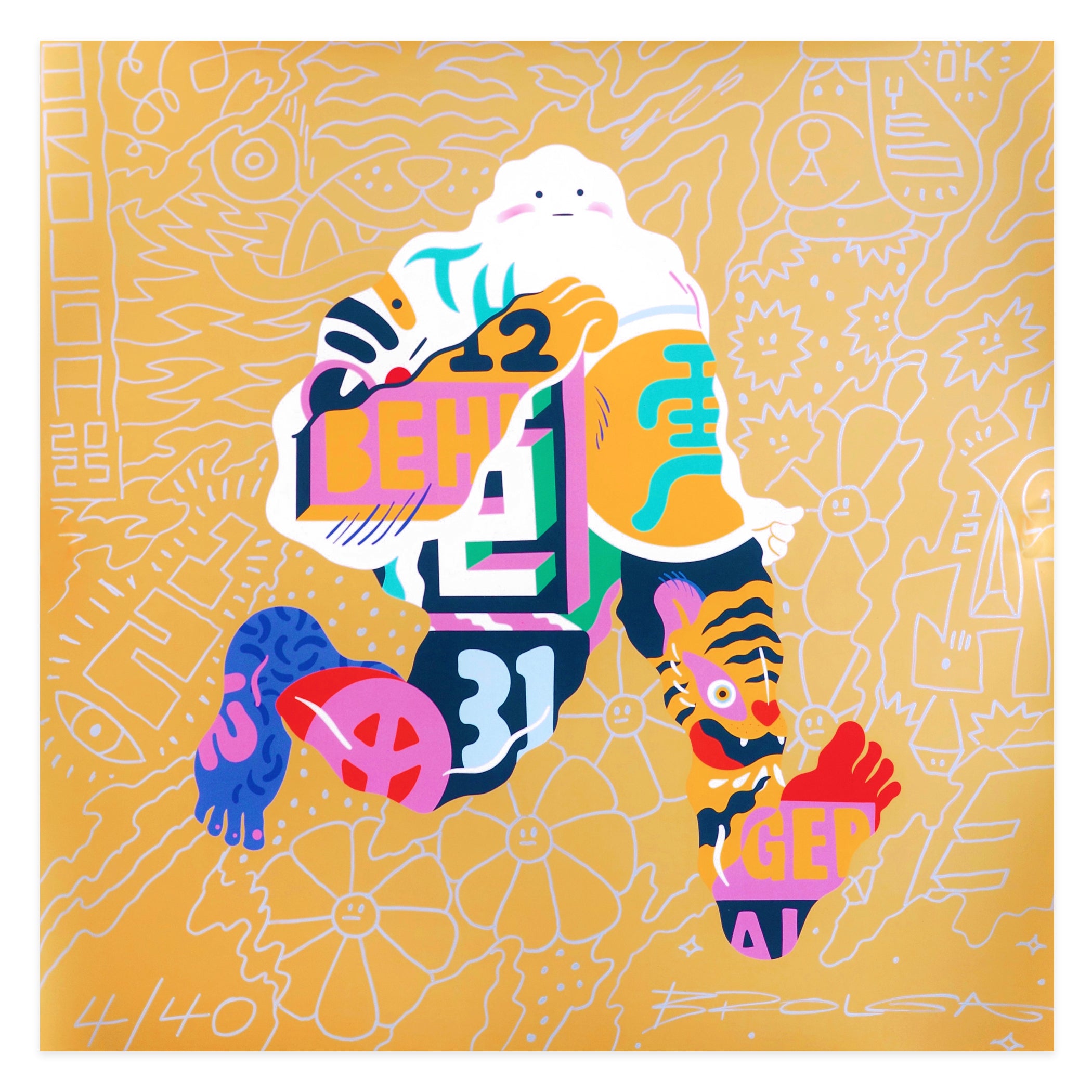 Brolga - Bangkok Running Man (embellished edition)