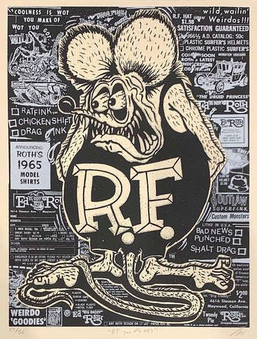 Rat Fink B&W Collage (RF TM PE 069)