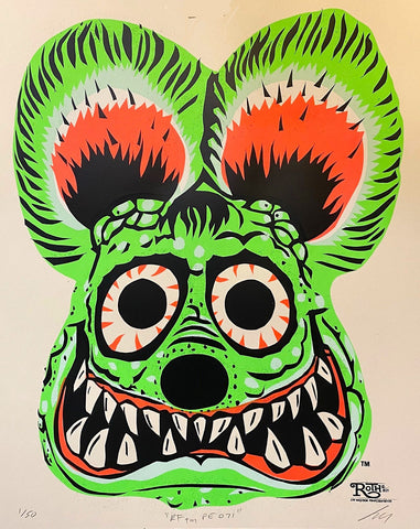 Rat Fink Mask (Green) (RF TM PE 071)