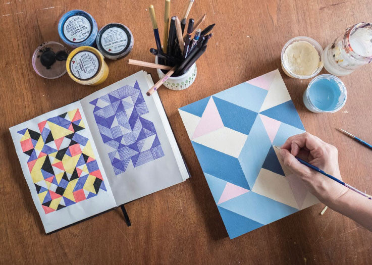 Kelly O'Sullivan's paintings deconstruct the gridlines of existence.