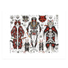 Samurai Flash Print