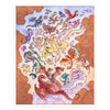 Dragons in Flight (copper foil)