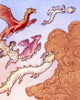 Dragons in Flight (copper foil)