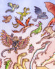Dragons in Flight (copper foil)