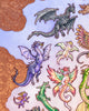Dragons in Flight (copper foil)