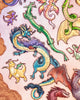 Dragons in Flight (copper foil)