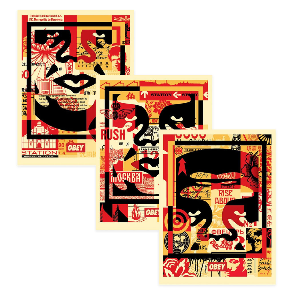 Obey - Collage I, II & III (Set of 3 prints)
