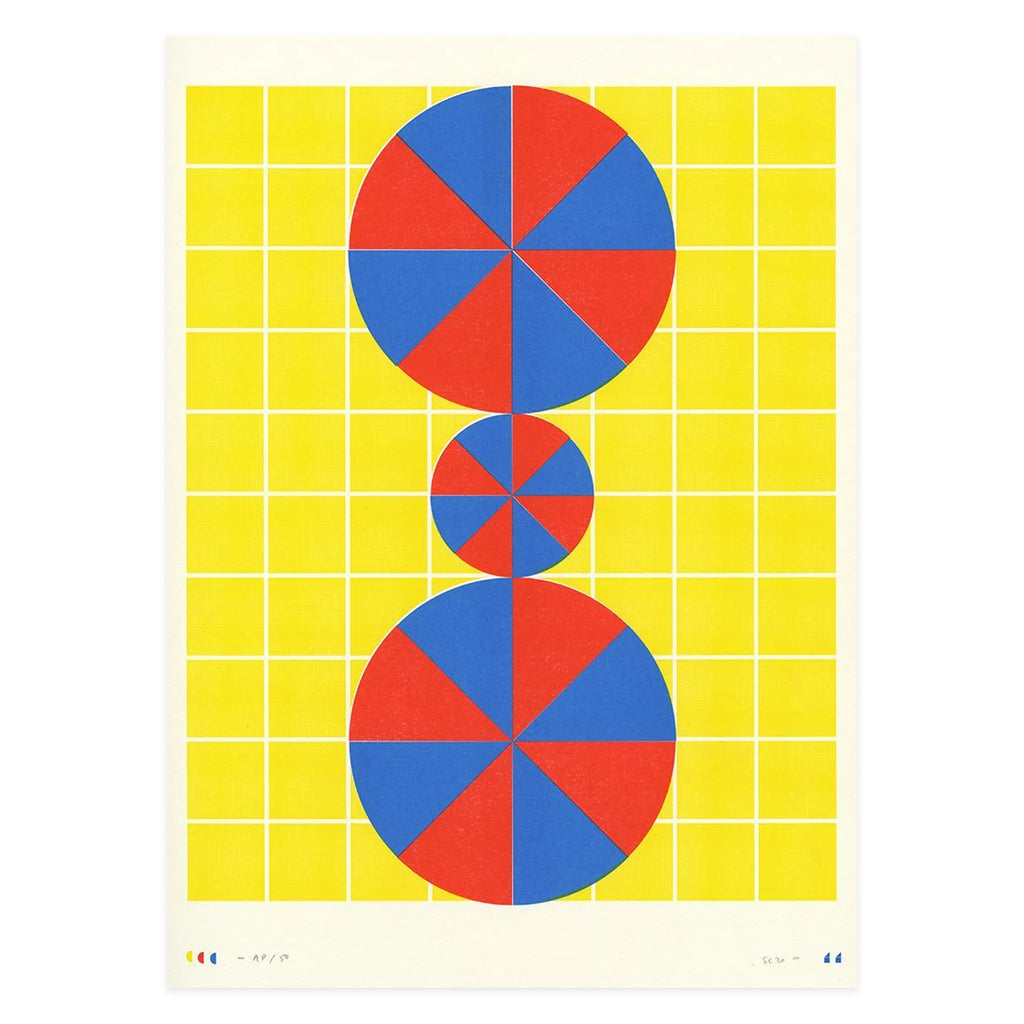 SC 11 (yellow background blue red segments)