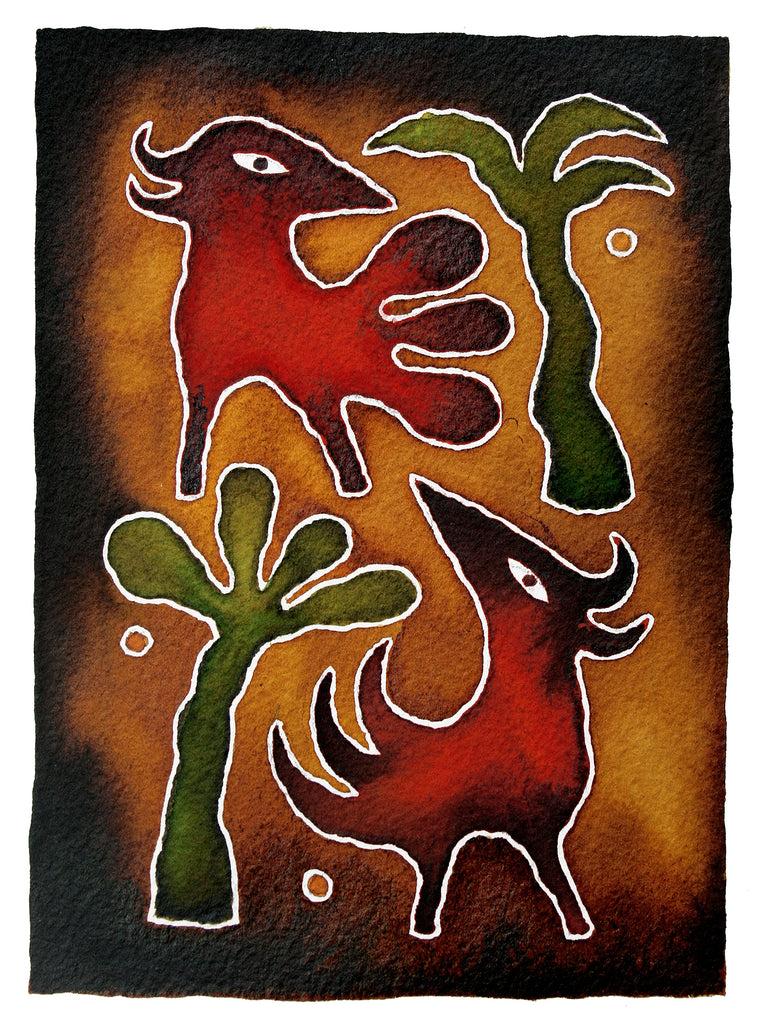 'Feathered Creatures Stand Off'