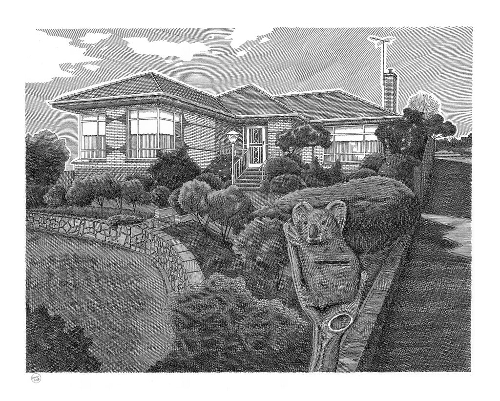 Post-War Austere with Koala Letterbox