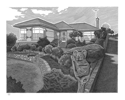 Post-War Austere with Koala Letterbox