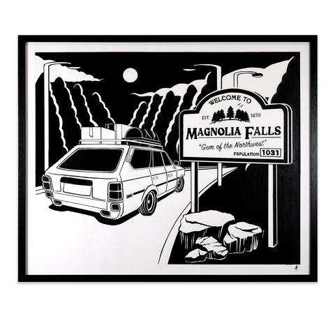 Magnolia Falls Welcome Sign
