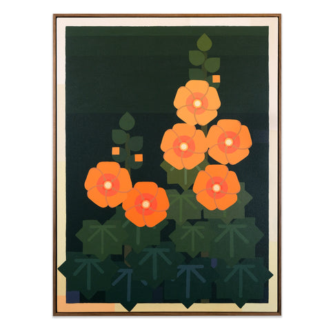 Hollyhocks