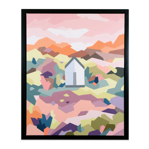 Techno Bush Shack (Pink Sky White House)
