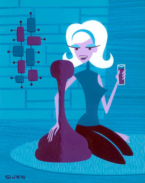 Game Girl (Portrait in Blue)