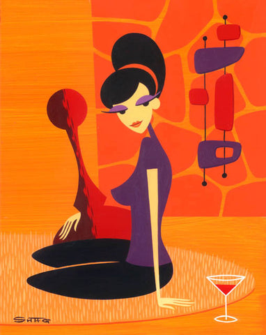 Game Girl (Portrait in Tangerine)