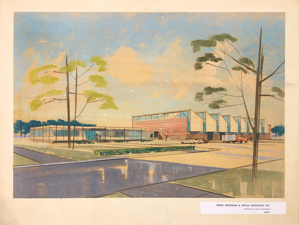 Architectural rendering - Office and Factory