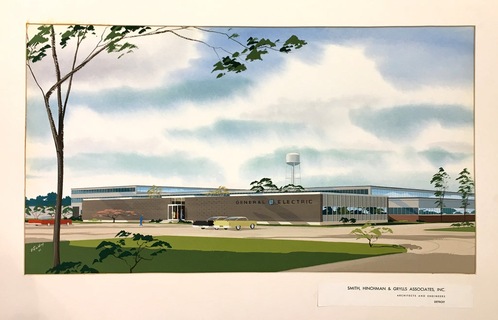 Architectural rendering - General Electric Office
