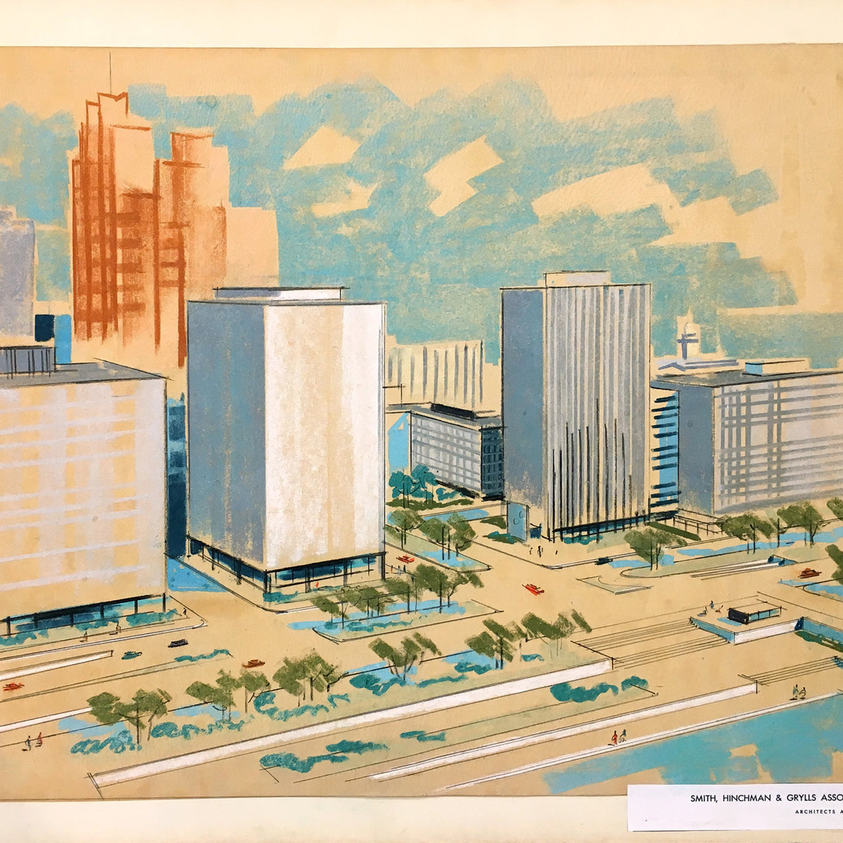 Architectural rendering - City Buildings – Outré Gallery