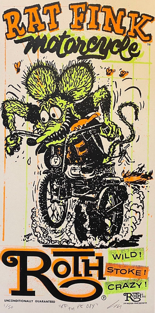 Rat Fink Motorcycle (RF TM PE 084)