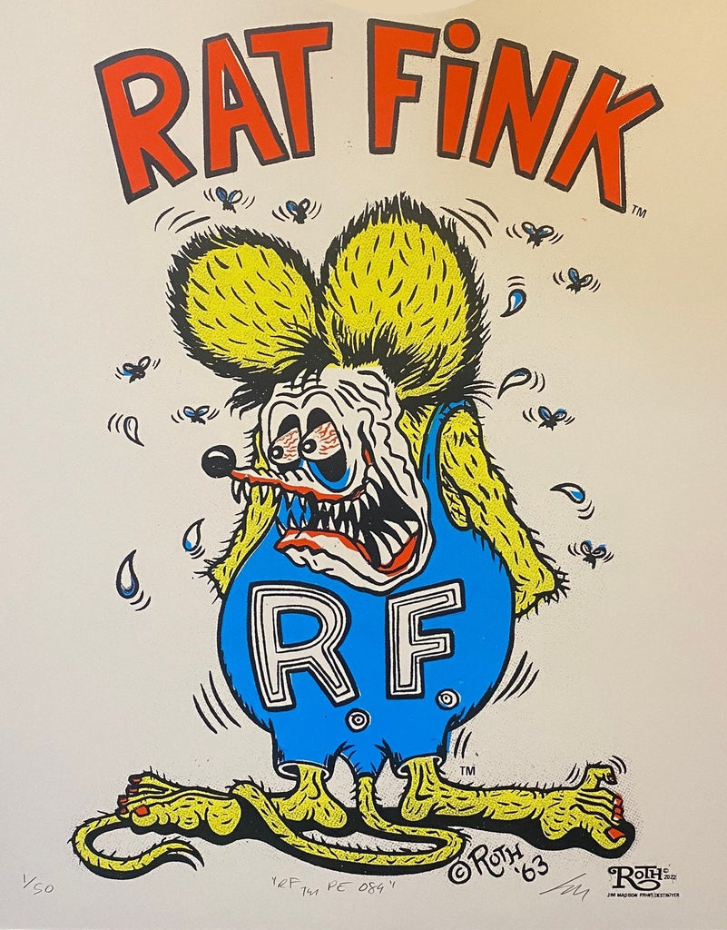 Rat Fink (Blue & Yellow) (RF TM PE 089)