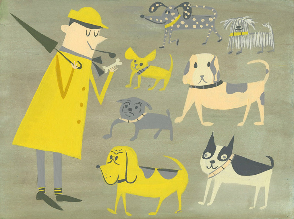 Hulot With His Dog Friends