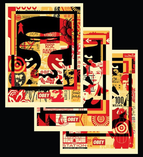 Obey - Collage I, II & III (Set of 3 prints)