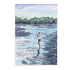 Paddleboarder at Dusk
