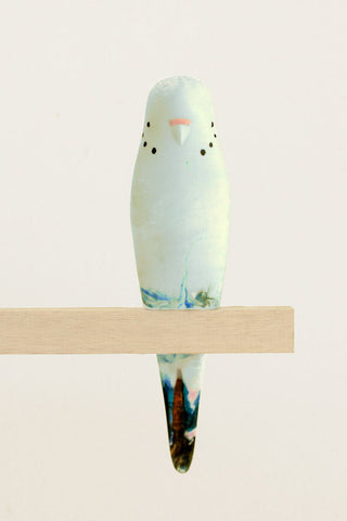 Resin Budgerigar - 'Breeze'