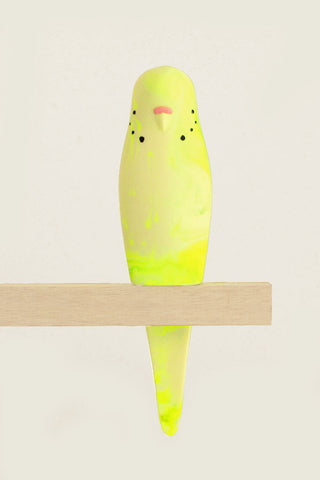 Resin Budgerigar - 'Goldie'
