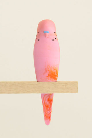 Resin Budgerigar - 'Lava'