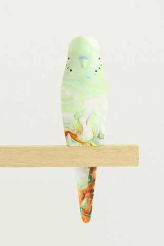 Resin Budgerigar - 'Tornado'