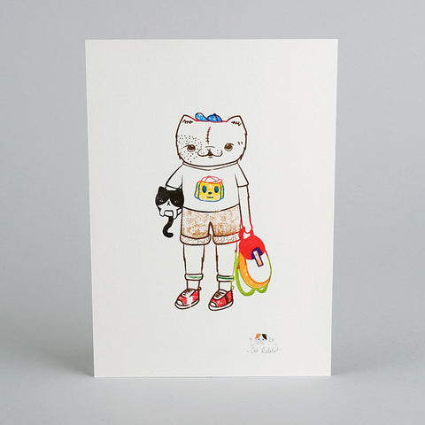 'Kit' - Gocco Print