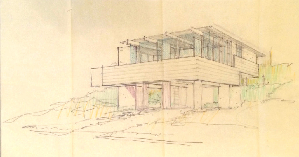 Architectural Rendering for a Proposed House in Los Angeles