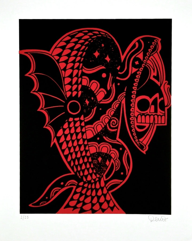 Screenprint (Light Red)